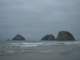 Haystack Rock in Cannon Beach is well-known, but there are similar out-croppings all along the coast